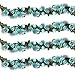 YILIYAJIA 4PCS(28.15 FT) Artificial Rose Vines Fake Silk Flowers Rose Garlands Hanging Rose Ivy Plants for Wedding Home Office Arch Arrangement Decoration(Blue)