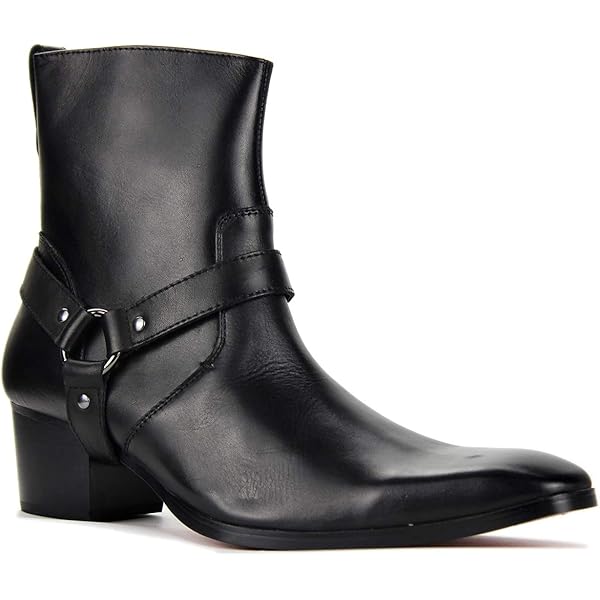 ジョブズ Amazon.com | OSSTONE Men Chelsea Ankle Boots Leather Chukka