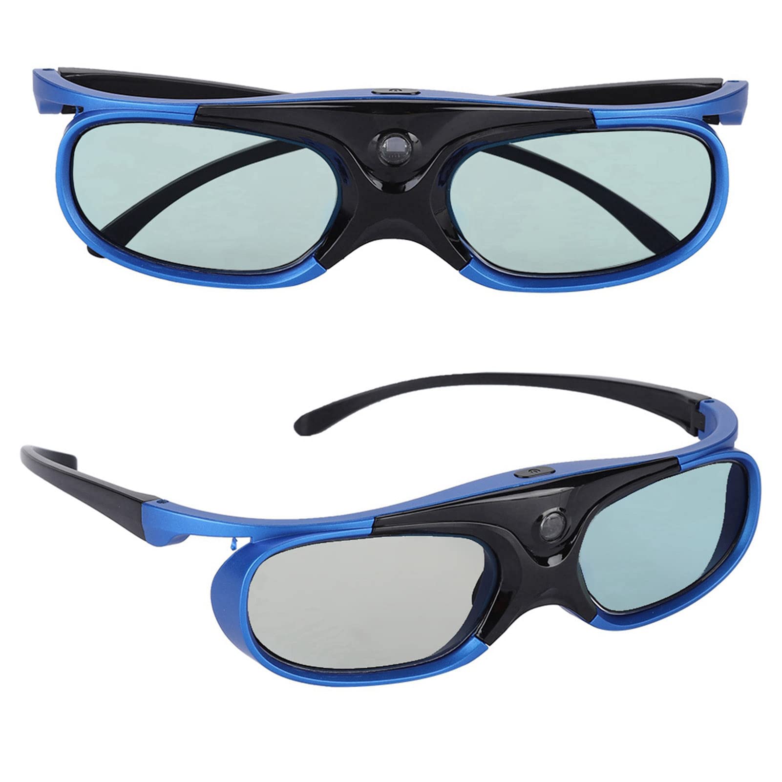 Cuifati 3D Glasses,3D Active Rechargeable Shutter Type Ultra-Clear HD Glasses for All 3D DLP Projectors