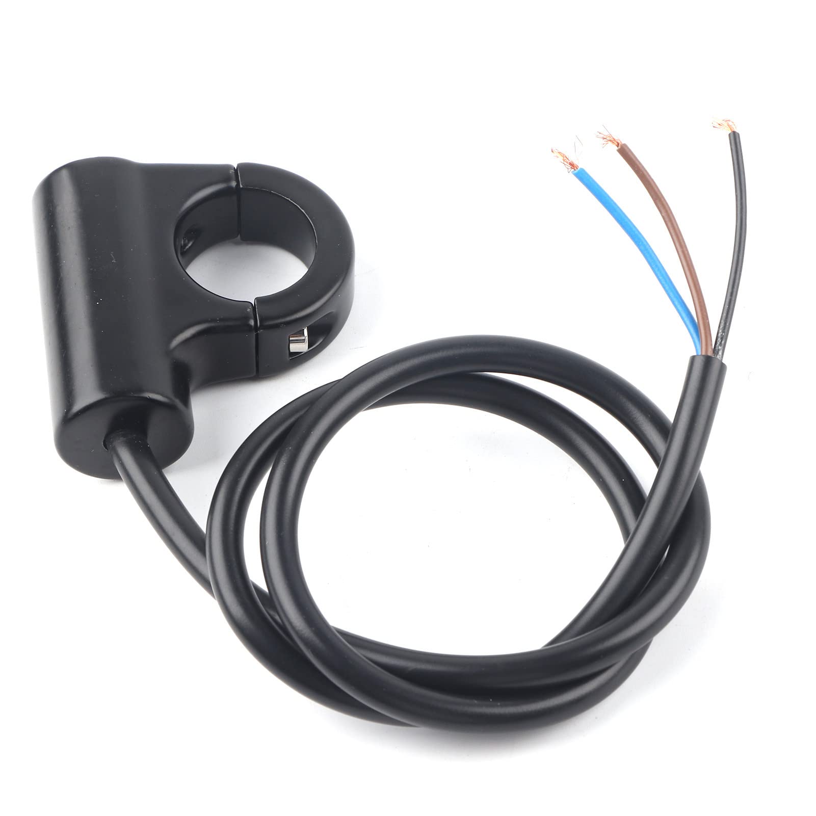 Motorcycle Handlebar Switch Handlebar Mount Switch for 22mm Bike ATV Handlebar Push Button Headlight Brake Fog Lights ON/OFF Model B Blue Ray Version