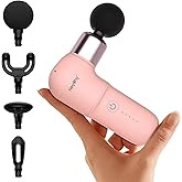 HEYCHY Super Mini Massage Gun, Deep Tissues Percussion Muscle Massager, Compact Sports Travel Massage Gun, Portable Massager Gun for her him, Pink