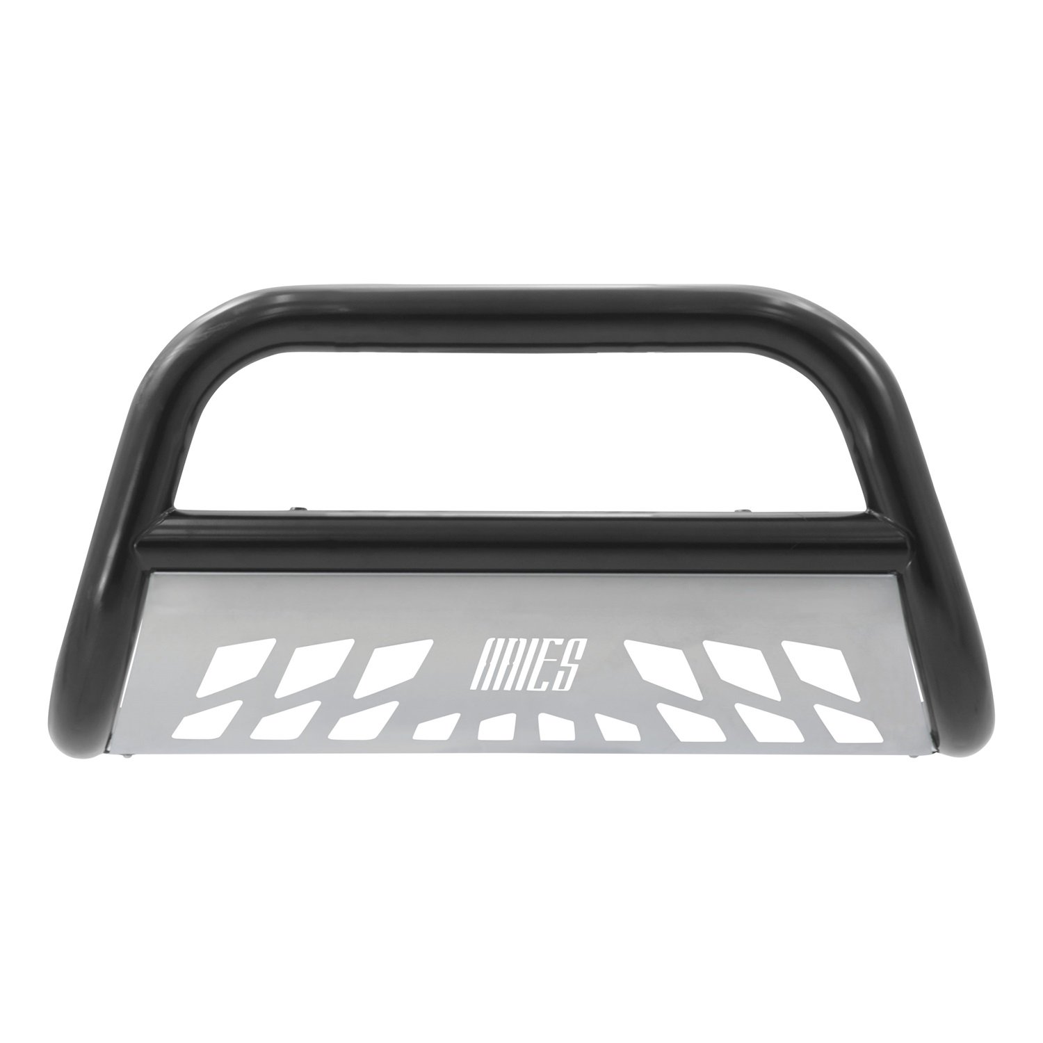 Amazon.com: Aries B35-4009 Black Bull Bar with Stainless Steel Skid Plate:  Automotive