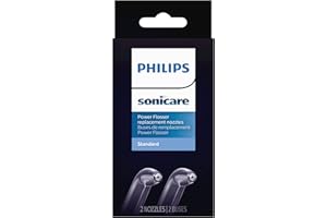 Philips Sonicare Power Flosser Standard Tips, Compatible with Philips Sonicare Power Flosser Only, 2-Pack, HX3042/00