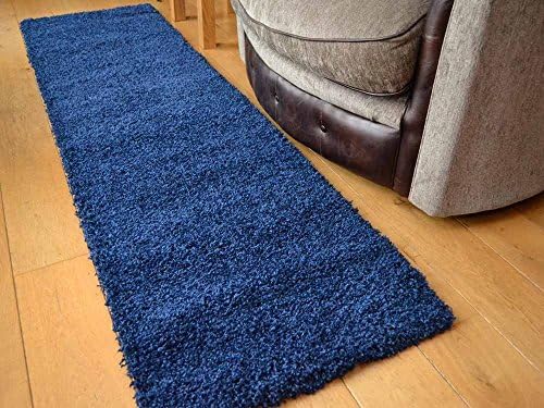 SrS Rugs® Soft Touch Collection, Ochre Gold Shaggy Rug with 50mm Deep Soft Pile for Any Room, in 9 Sizes (66cm x 230cm Runner)