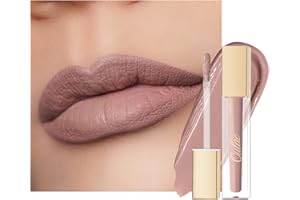 Oulac Matte Liquid Pink Lipstick for Women, Pink Nude Long Lasting Lipstick, Waterproof Lip Stain, No Transfer, Creamy High Pigmented Formula with Vitamin E, Vegan & Cruelty-Free M19