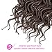Faux Locs Crochet Hair 12 Inch 6 Packs Curly Faux Locs Wave Braiding Hair Curly End Goddess Locs Synthetic Braids Hair Extensions(4#)