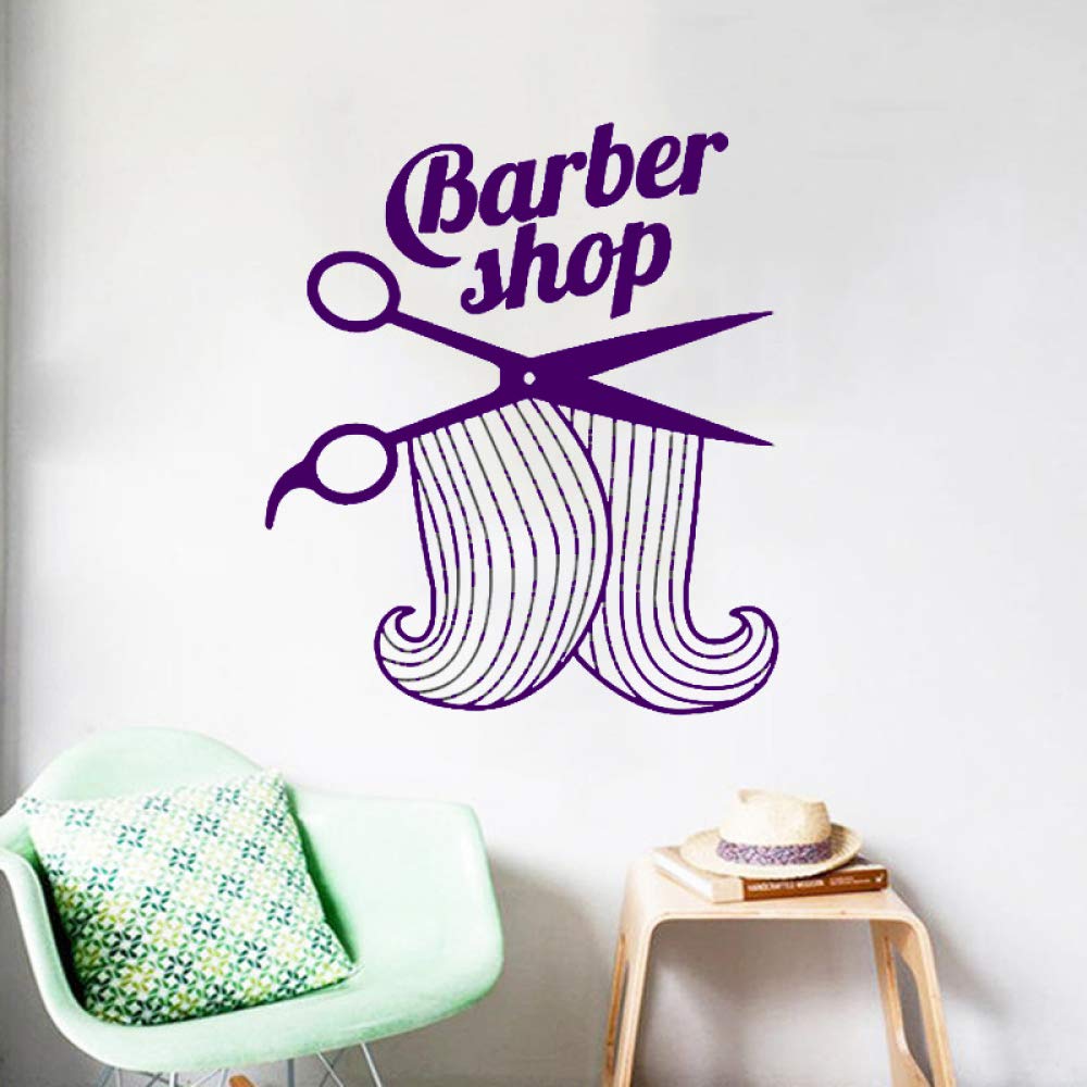 xingbuxin Tatuajes de Pared Barbería Vinilo Adhesivo de Pared ...