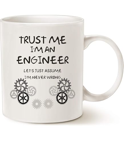 Amazon.com: Custom Dad Engineer Ceramic Mug, Personalized Name Engineer  Themed White Cup, Unique Gears Design Mug 11oz 15oz, Customized Mechanical Engineer  Coffee Cup, Engineer Mug Gift For Men : Home & Kitchen