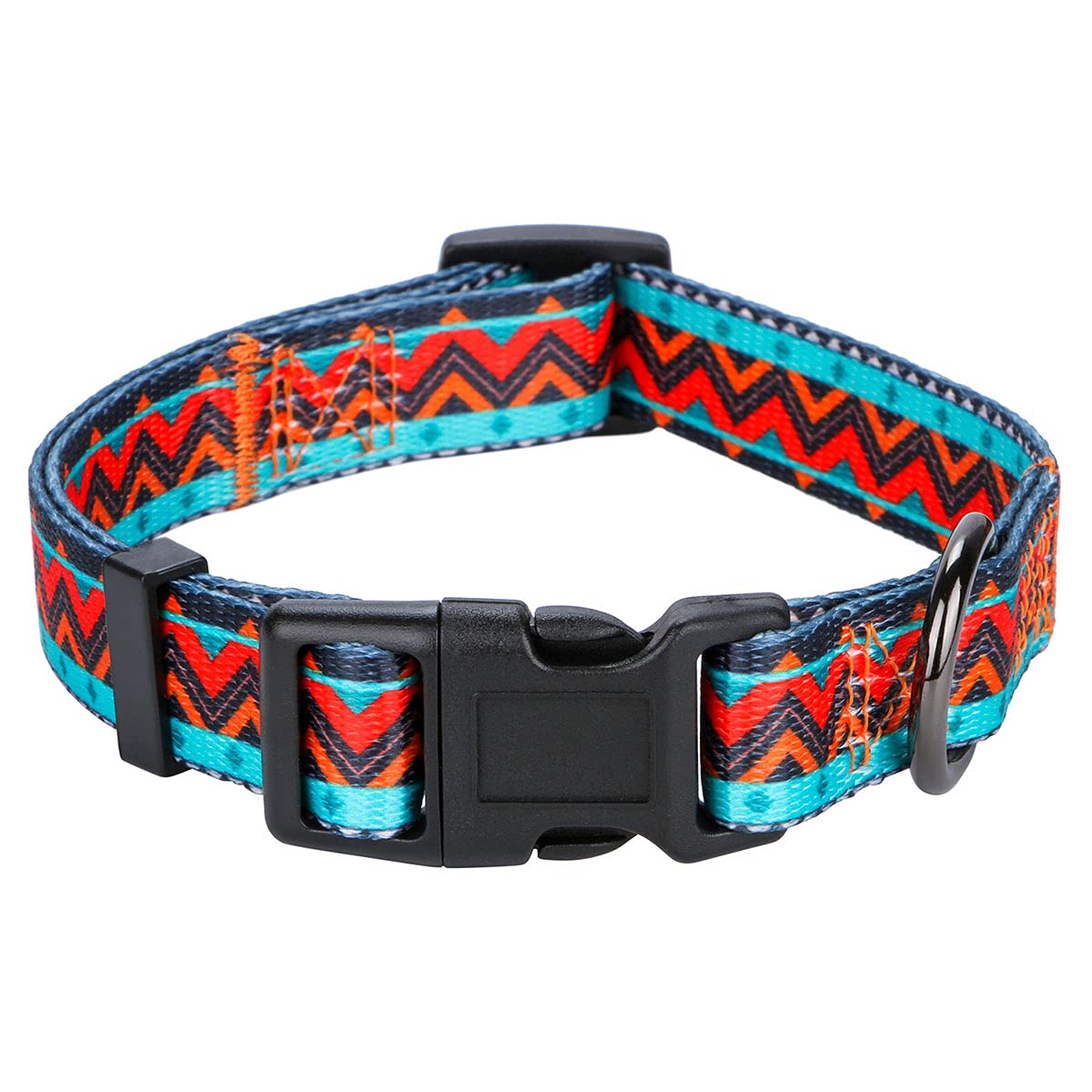 Rhea Rose Tribal Dog Collar Aztec Pattern Adjustable Collars Small Geometric — image 1