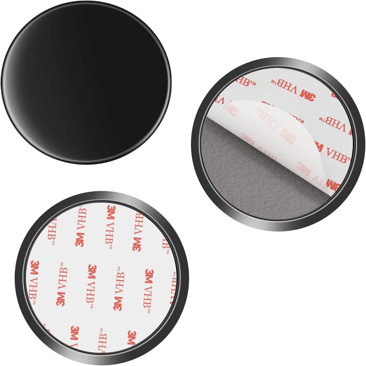 AEBTYKJ 80mm Adhesive Mounting Disk for Adhesive Mounting Disk for Car Dashboards GPS Smartphone Dashboard Disc(Compatible with Garmin Nuvi Magellan GPS & iPhone Smartphone Mount)-3pack