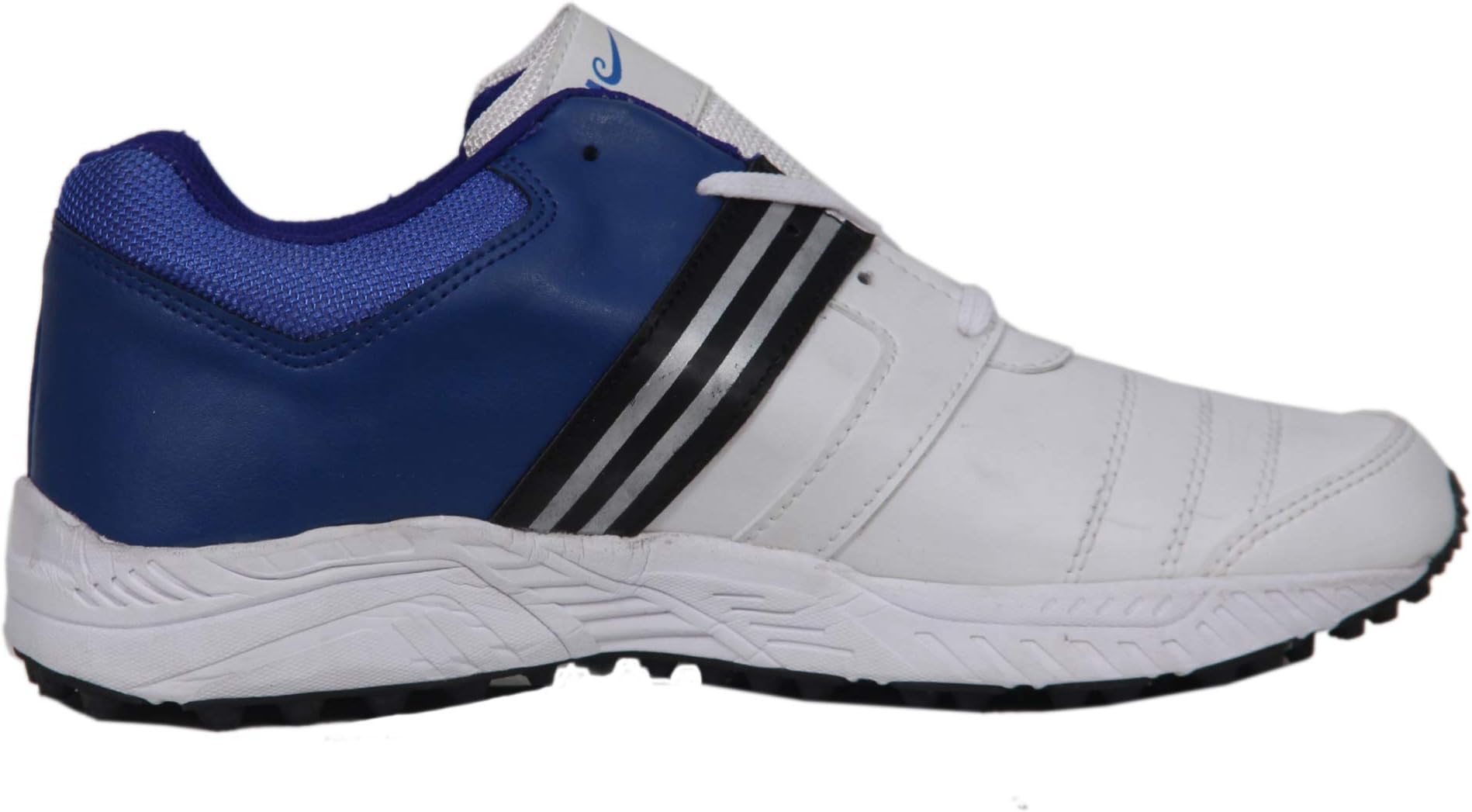 Men's Blue and White Cricket Sports Running Shoes