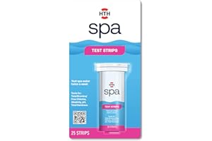 HTH Spa 86138 Test Strips, Spa & Hot Tub Chemical Tester, 25 Strips