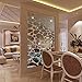TTSAM 18PCS Silver Mirror Decals Acrylic Cobblestone Shape Wall Stickers(Not a Real Mirror), Cobblestone Shape DIY Decor for Home Room Bedroom Office Decoration Silver Mirror