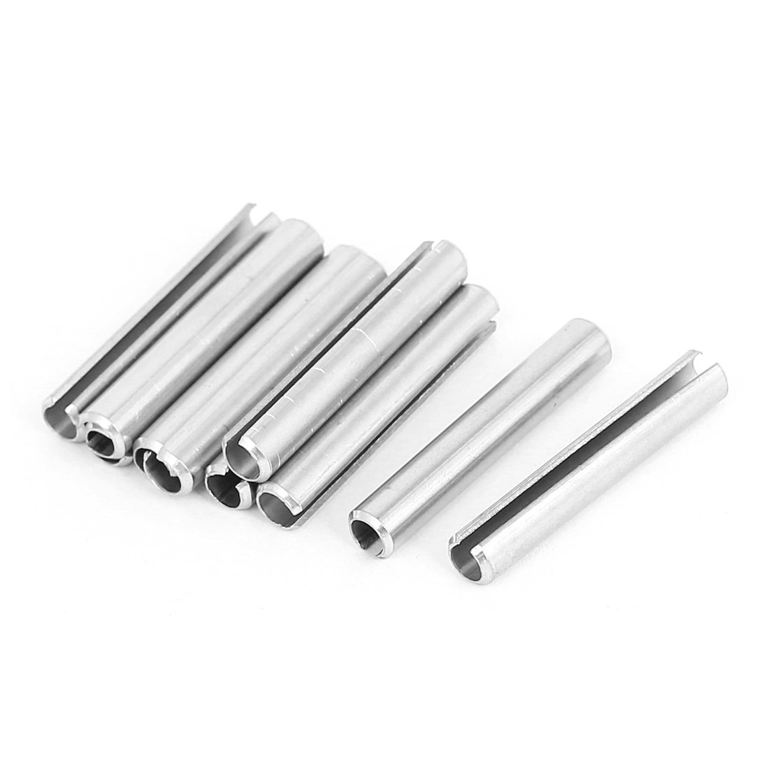 Sourcingmap M6x40mm 304 Stainless Steel Split Spring Roll Dowel Pins 10Pcs