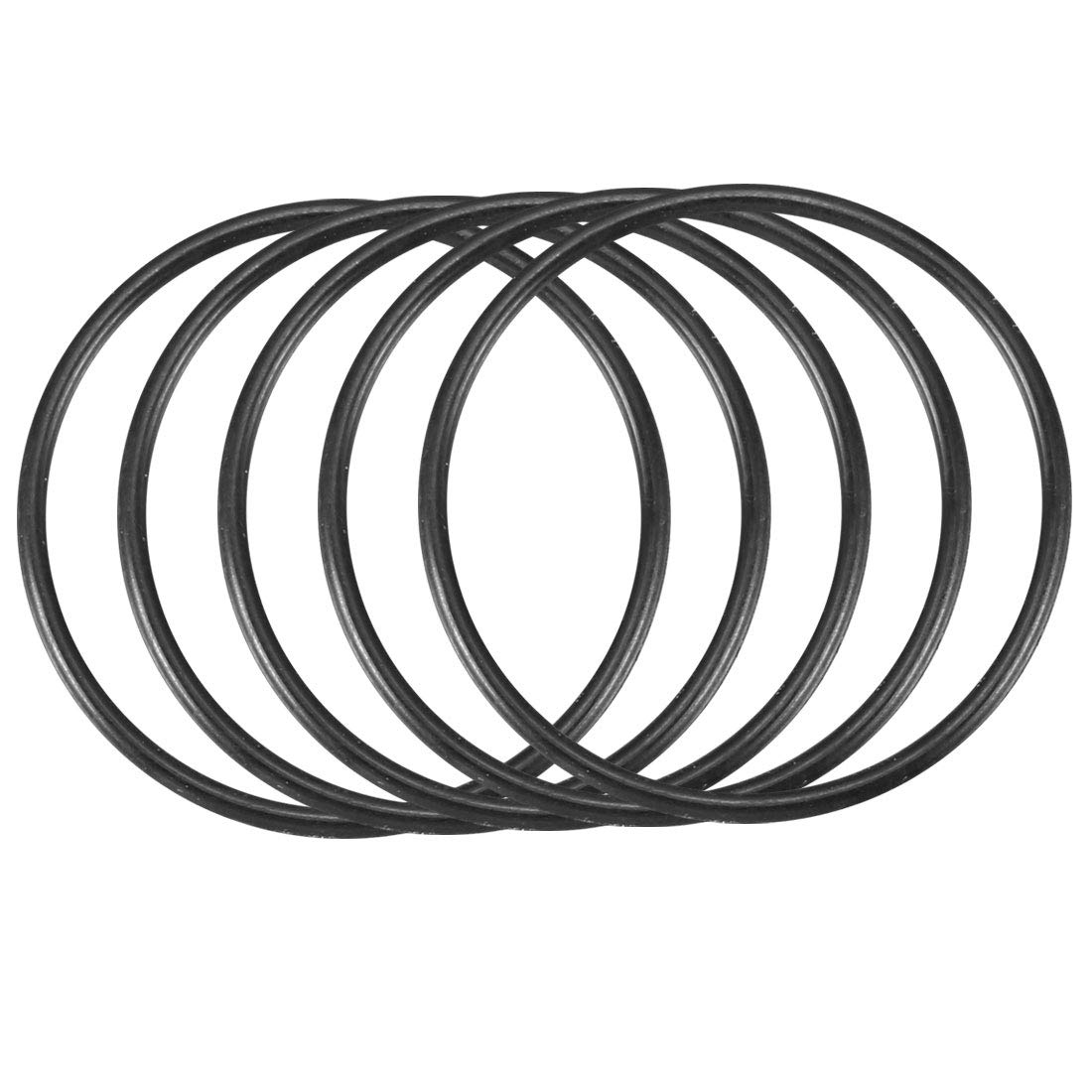 Sourcingmap Nitrile Rubber O-Rings 30mm OD 27mm ID 1.5mm Width, Metric Sealing Gasket, Pack of 30