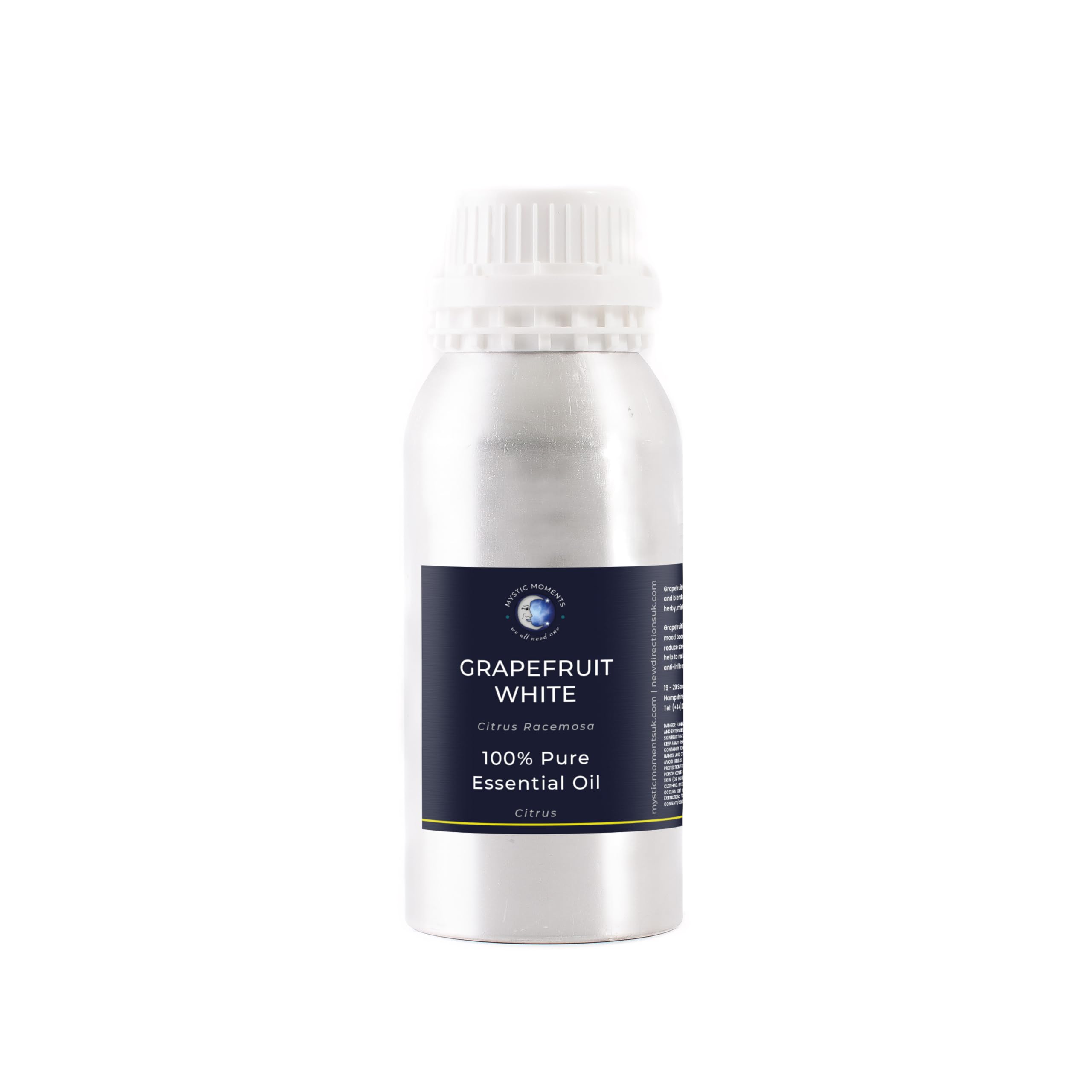 Mystic Moments | Grapefruit White Essential Oil (Citrus paradisi) 1Kg | Fresh Clean Citrus Aroma | Uplifting Mood & Energy Boost for Diffusers, Aromatherapy & DIY — image 1