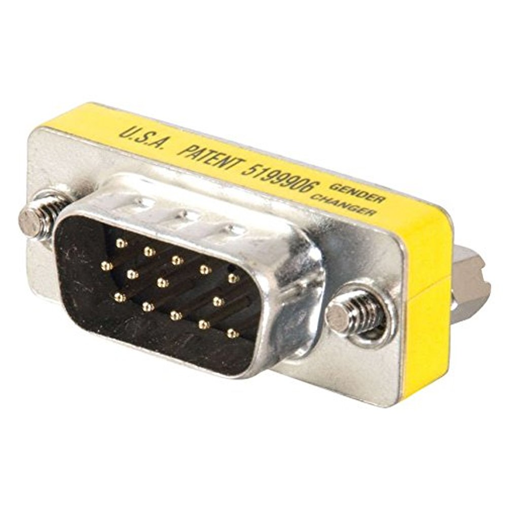 C2G HD15 VGA Male to VGA Male Gender Changer /VGA Adapter