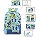 5 in 1 Backpack with Lunch Bag for Boys, Backpack and Lunch Box Set Elementary (Sharks)