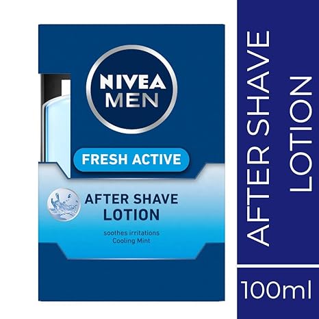 NIVEA MEN After Shave Lotion, 100ml, with cooling mint soothes irritation