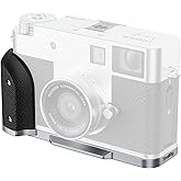 SmallRig X Half L-Shaped Grip for FUJIFILM X Half Camera, Built-in Quick Release Plate for Arca, Lightweight Ergonomic Silicone Handle with Hot Shoe Cover(Silver) - 5216