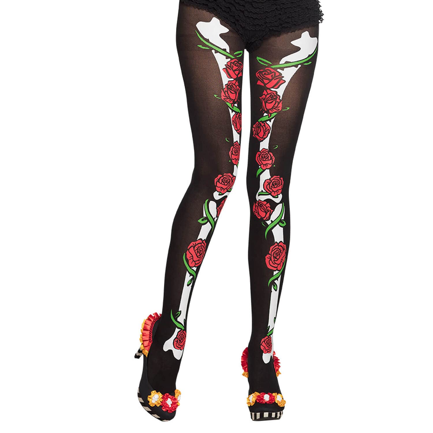 Boland 87899 La Muerte Tights One Size Multi-Coloured