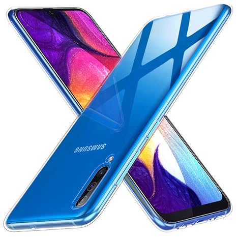 Peakally Samsung Galaxy A50 2019 Hülle, Soft Silikon Dünn Transparent Hüllen [Kratzfest] [Anti Slip] Durchsichtige TPU Schutz
