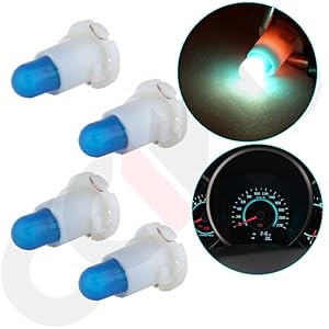 cciyu T5/T4.7 Neo Wedge A/C Climate Control Light Halogen Instrument Panel Gauge Cluster Dash Bulbs,4Pack