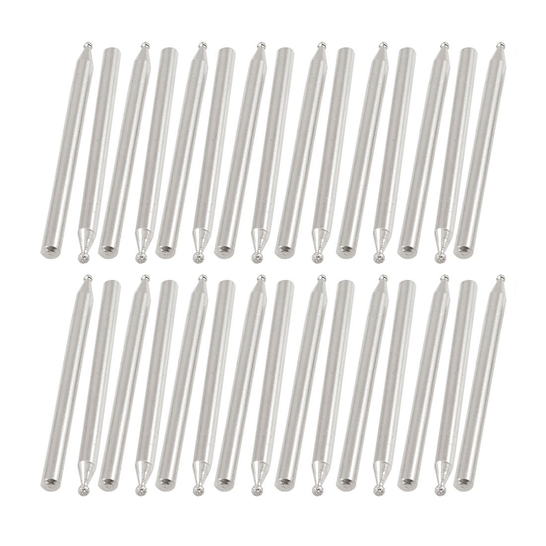 uxcell 30 Pcs 3mm Shank 1.5mm Dia Round Ball Point Grinding Diamond Bits