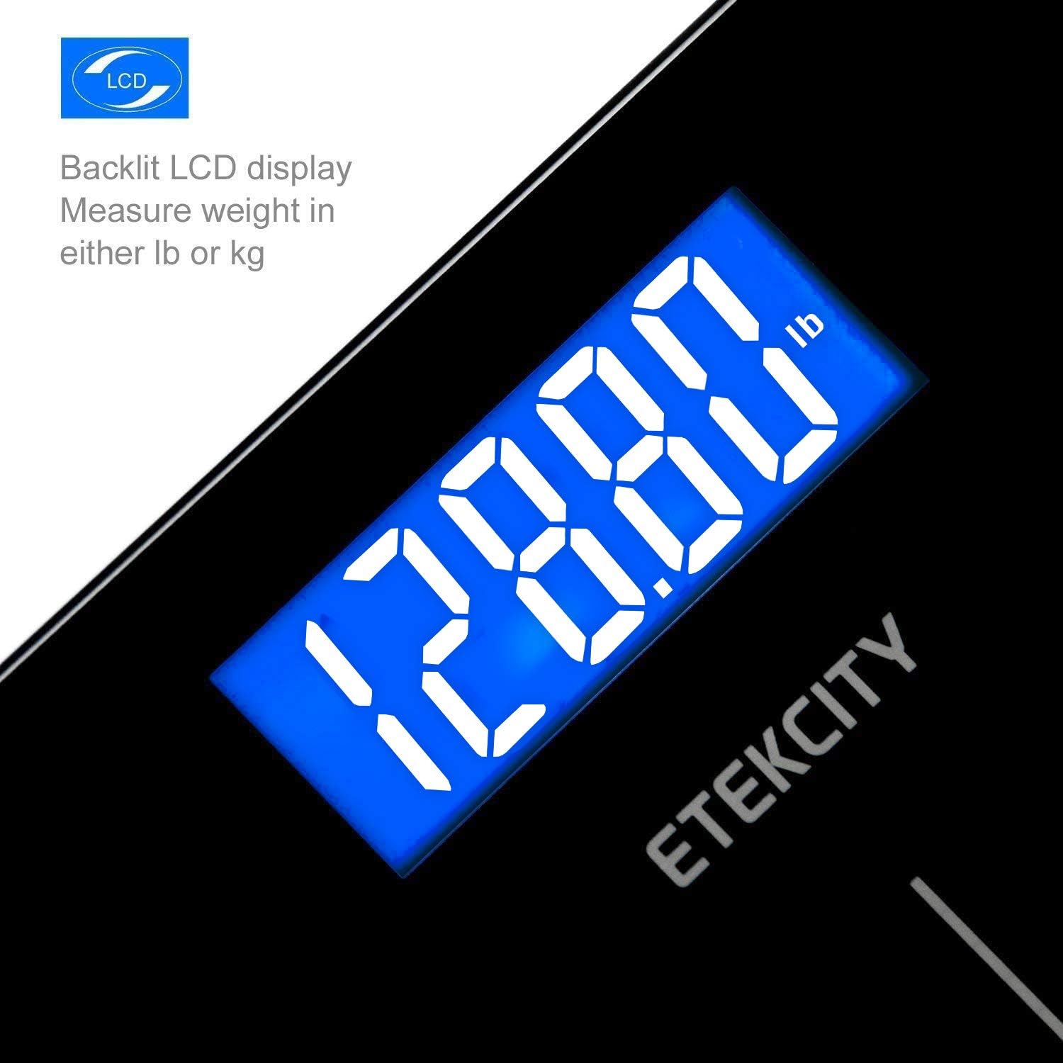 Etekcity Digital Body Weight Bathroom Scale with Step-On Technology, 400 Lb, Body Tape Measure Included: Health & Personal Care