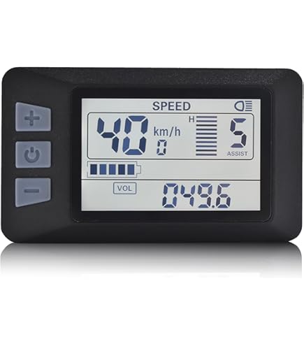 Écran LCD KM5S-R 36V Avec Bouton N3 – Compatible Guidon 22,2 Mm, Affichage Batterie En Temps Réel