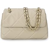 Gladdon Quilted Crossbody Purses for Women Small Ladies Shoulder Bags with Chain Trendy Clutch Purse Cute Designer Bag