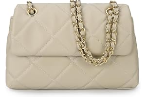 Gladdon Quilted Crossbody Purses for Women Small Ladies Shoulder Bags with Chain Trendy Clutch Purse Cute Designer Bag