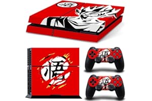 OKFCUS PS4 Designer Skin Game Console System p 2 Controller Decal Vinyl Protective Covers Stickers f Sony Playstation 4 - Dragon Ball Z Battle Super Saiyan 5 God Son Goku DBZ Heroes Fan