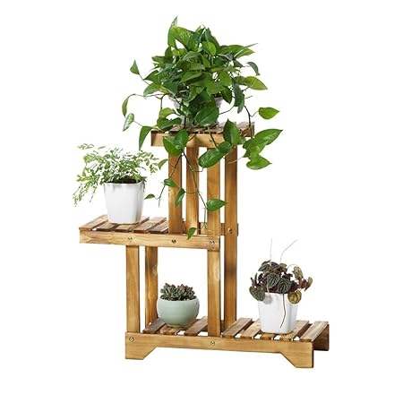 ZRL77y Estante De Flores De Madera Maciza Balcón Salón Marco De ...