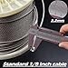 800 Ft Cable Railing 1/8 inch Marine Grade T316 Stainless Steel Wire Rope for Cable Railing Kit Hardware.