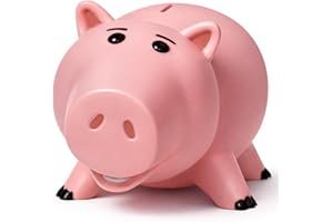 Hamm Piggy Bank Cute Pink Pig Money Box Plastic Saving Coin Box with Color Package Money Bank Great Gift Toy for Kid Children