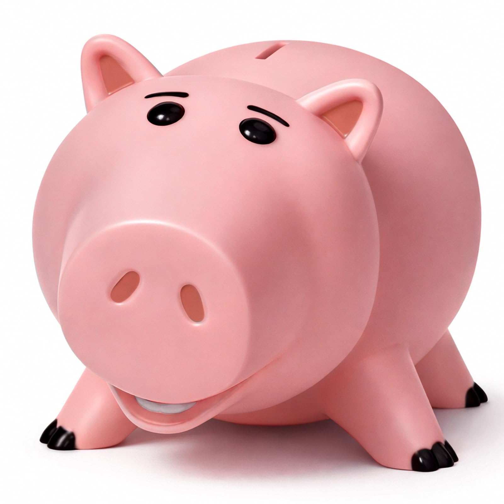 Hamm Piggy Bank Cute Pink Pig Money Box Plastic Saving Coin Box with Color Package Money Bank Great Gift Toy for Kid Children Girls Boys