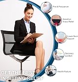 Emoobin Donut Pillow Memory Foam Seat Cushion 18 Inches Black view 5