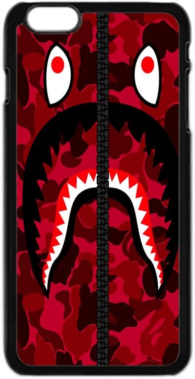 Bape Shark Red Army Pattern Iphone 6s Case,bape Shark Army Cover for Iphoen 6/6s TPU