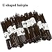 Amariver 200 Pieces Brown Bobby Pins U Shape Hair Pins Bun Hair Clips for Women and Girls with Transparent Storage Box (Brown)