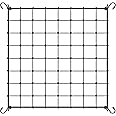 VIVOSUN 4 x 4Ft. Elastic Trellis Netting with 4 Hooks for Climbing Plants, Vegetables, Fruits, and Flowers, 1-Pack