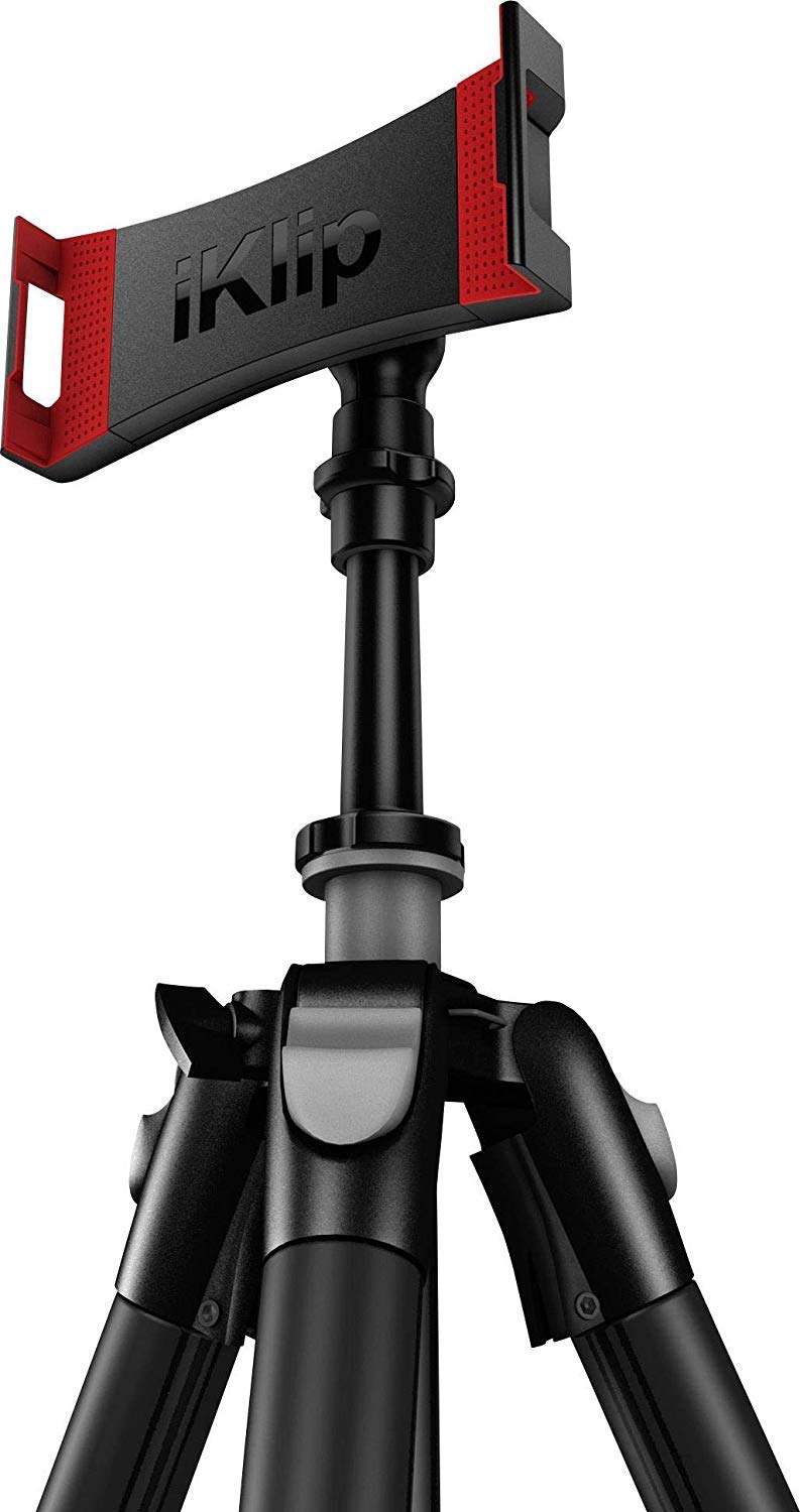 IK Multimedia iKlip 3 Video - Tripod Holder for iPad and Tablets, Ball Joint, Tripod Holder for Camera, Monopod or Other Supports