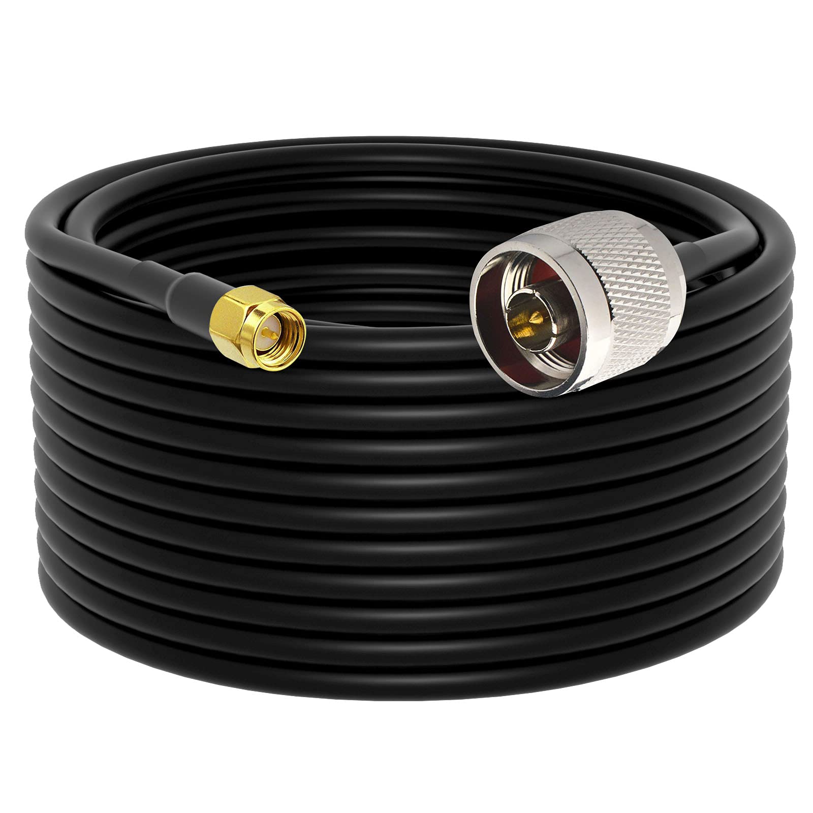YILIANDUO N type Cable SMA Male to N type Male Connector Low Loss RG58 Coax Cable 15M/ 49.2ft Ultra Flexible SMA WiFi Antenna Cable for 3G 4G LTE Antenna Ham Radio HNT Miner Antenna LoRa Antennas