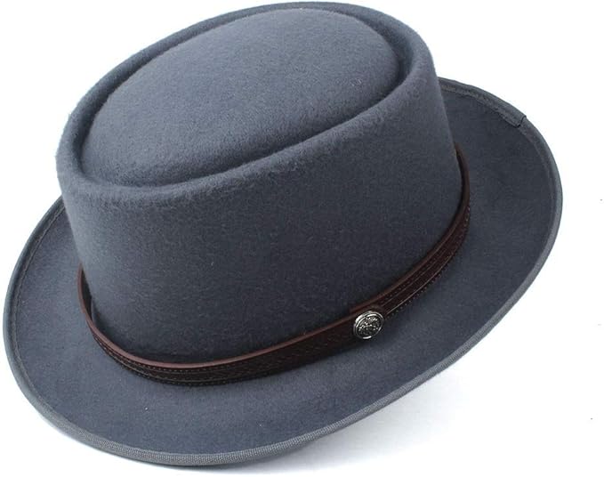 Amazon 帽子 フェルトハット メンズ レディース ウールフェルト カジュアル おしゃれ 紳士 帽子 秋 ハット ファッション 色 グレー サイズ 58 ベレー帽 通販