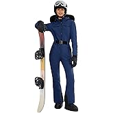 Yousify Womens Ski Suit One Piece Snowsuit Onesie Waterproof Windproof Ski Jacket Snowboard Sports Slim Jumpsuits Outerwear