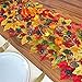 Package of 180 Fall Acrylic Mini Leaves - Great Autumn Table Scatters Vase Filler, and Fall Decoration Preschool Counting