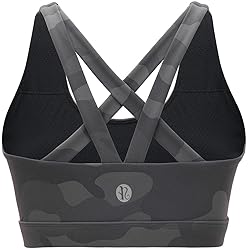 RUNNING GIRL Sports Bra for Women, Criss-Cross Back