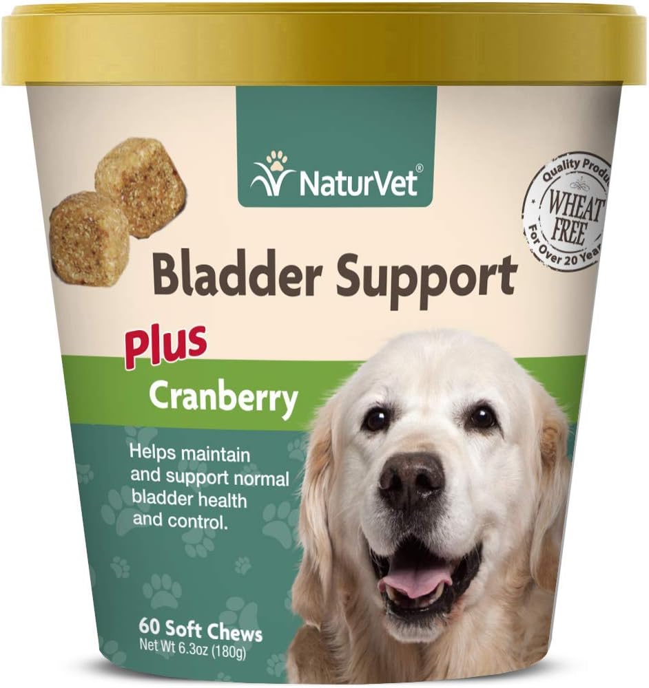 Healthy Bladder Support Supplement for Dogs, Soft Chews with Cranberry