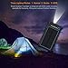 Beartwo Portable Solar Charger 10000mAh with Dual USB Ports, Waterproof Solar Power Bank with LED Flashlight, Dustproof/Shockproof Outdoor Solar Phone Charger for Smart Phones and other USB Devices