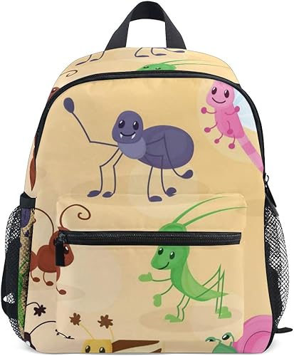 Amazon キッズリュック 子供用 リュックサック バックパック 色とりどりの様々な昆虫 キッズ 誕生日 プレゼント 入園祝 通常用 学生用 学園祭り遠足 スポーツ アウトドア マンゴra リュックサック
